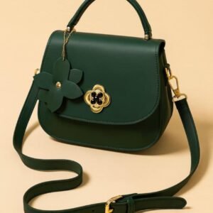 Flora Charm Crossbody Bag ( Green)