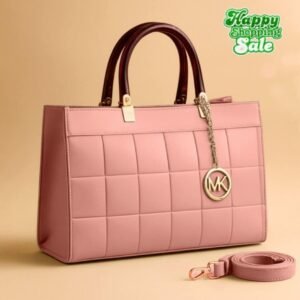 Emerald Elegance Tote Bag (Pink)